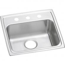 Elkay LRAD191940MR2 - Lustertone Classic Stainless Steel 19-1/2'' x 19'' x 4'', Single Bow