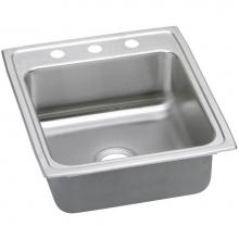 Elkay LRADQ2022602 - Lustertone Classic Stainless Steel 19-1/2'' x 22'' x 6'', 2-Hole Sin