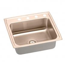 Elkay LRAD221940MR2-CU - CuVerro Antimicrobial Copper 22'' x 19-1/2'' x 4'', Single Bowl Drop