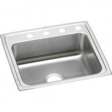 Elkay LRAD2521405 - Lustertone Classic Stainless Steel 25'' x 21-1/4'' x 4'', Single Bow