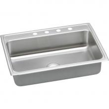 Elkay LRADQ312260MR2 - Lustertone Classic Stainless Steel 31'' x 22'' x 6'', MR2-Hole Singl