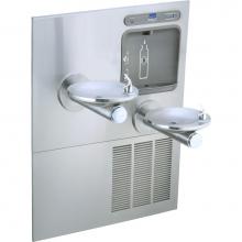 Elkay LZWS-LRPBM28K - ezH2O Bottle Filling Station with Bi-Level Integral SwirlFlo Fountain, Filtered Refrigerated Stain