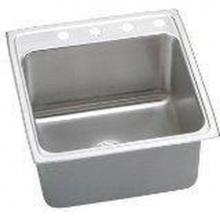 Elkay MDLR2222100 - 18 Gauge Stainless Steel 22'' x 22'' x 10.125'' Single Bowl Drop-in