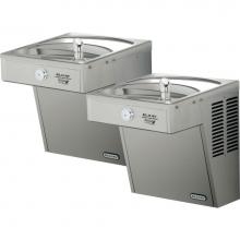 Elkay VRCGRNTL8FC - Cooler Wall Mount Bi-Level GreenSpec ADA, Vandal-Resistant Non-Filtered Refrigerated Stainless