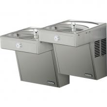 Elkay VRCTLRSC8SC - Cooler Wall Mount Bi-Level Reverse ADA Vandal-Resistant, Non-Filtered Refrigerated Stainless