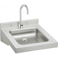 Elkay WCL1923OSDSACC - Sturdibilt Stainless Steel 19'' x 23'' x 4'', Wall Hung Single Bowl