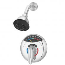 Symmons 1-1000VT-1.5-TRM - Visu-Temp Single Handle 1-Spray Shower Trim with Thermometer in Polished Chrome - 1.5 GPM (Valve N