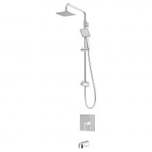 Symmons S-3602-EX-361SH6-422W-TRM - Duro Single-Handle 1 Spray Exposed Shower and Hand Shower Trim - 2.5 GPM (Valve Not Included)