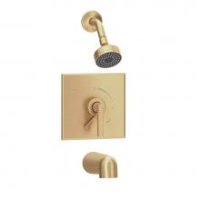 Symmons S-3602-BBZ-1.5-TRM - Duro Single Handle 1-Spray Tub and Shower Faucet Trim in Brushed Bronze - 1.5 GPM (Valve Not Inclu