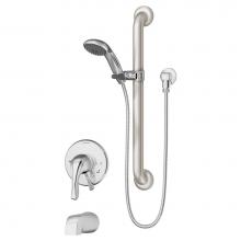 Symmons S-9604-PLR-1.5-TRM - Origins Single Handle 1-Spray Tub and Hand Shower Trim in Polished Chrome - 1.5 GPM (Valve Not Inc