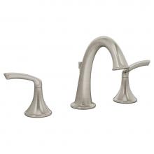 Symmons SLW-5512-STN-1.0 - Elm Widespread 2-Handle Bathroom Faucet with Drain Assembly in Satin Nickel (1.0 GPM)