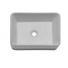 Decolav 1454-CWH - Above-Counter Rectangular Lavatory White