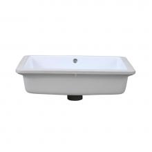 Decolav 1482-CWH - Undermount Rectangular Bathroom Sink White