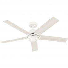 Hunter 52851 - Hunter 52 inch Erling ENERGY STAR® Fresh White Ceiling Fan with LED Light Kit and Handheld Remote