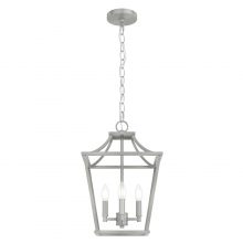 Hunter 19067 - Hunter Laurel Ridge Brushed Nickel 4 Light Small Pendant Ceiling Light Fixture