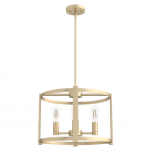 Hunter 19958 - Hunter Astwood Alturas Gold 4 Light Small Chandelier Ceiling Light Fixture