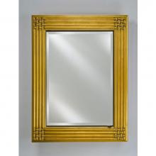 Afina Corporation SD2834RDECGD - Single Door 28X34 Recessed Decor Antique Gold