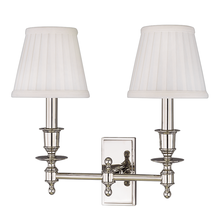 Hudson Valley 6802-PB - 2 LIGHT WALL SCONCE