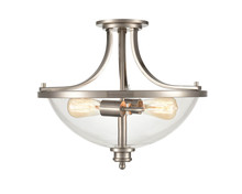 Millennium 3622-BN - Forsyth 2-Light Semi-Flush Ceiling Mount Brushed Nickel