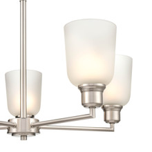 Millennium 2815-BN - Amberle 5-Light Chandelier Ceiling Light Brushed Nickel