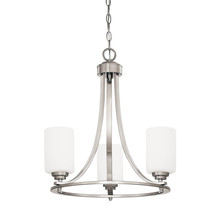 Millennium 7253-SN - Bristo 3-Light Chandelier Ceiling Light Satin Nickel