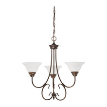 Millennium 1363-RBZ - Fulton 3-Light Chandelier Ceiling Light Rubbed Bronze