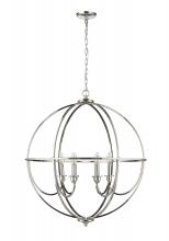 Millennium 12306-PN - Artemis 6-Light Chandelier Ceiling Light Polished Nickel