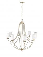 Millennium 12108-MG - Eisley 8-Light Chandelier Ceiling Light Modern Gold