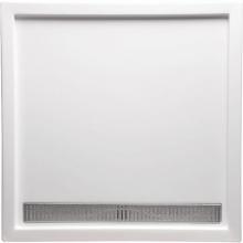 Americh S3838ST-BI - 38'' x 38'' Single Threshold DS Base w/Square Drain - Biscuit