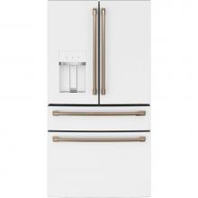 GE Cafe Series CVE28DP4NW2 - Cafe ENERGY STAR 27.8 Cu. Ft. Smart 4-Door French-Door Refrigerator