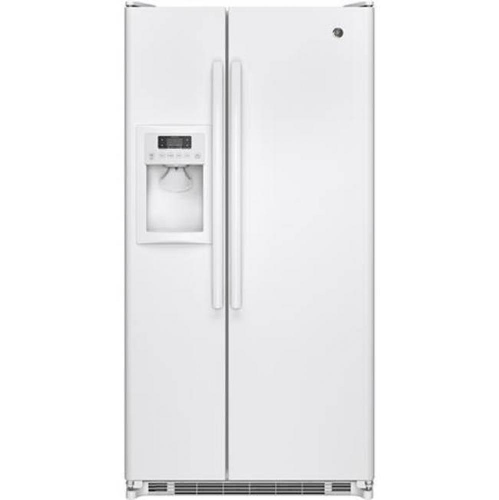 ge energy star 21.8 cu ft side by side refrigerator