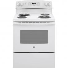 GE Appliances JB256DMWW - GE 30'' Free-Standing Electric Range