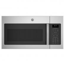 GE Appliances JVM6175YKFS - GE 1.7 Cu. Ft. Over-the-Range Sensor Fingerprint Resistant Microwave Oven