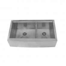 Lenova PC-LEAP-D36 - Undermount Double Bowl Low Divider 36'' x 22-3/4'' x 10''