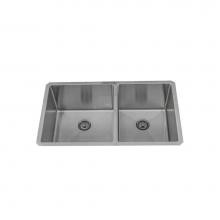 Lenova PC-SS-12Ri-D1 - Undermount Double Bowl 32'' x 19'' x 10''