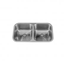 Lenova PC-SS-CL-D1-16 - Undermount Double Bowl 32-3/8'' x 18-1/4'' x 9''