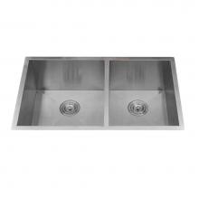 Lenova SS-0Ri D1 - Undermount Double Bowl 32'' x 19'' x 10''