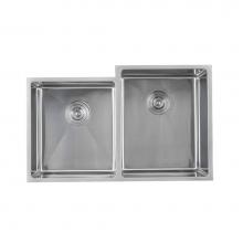 Lenova SS-12Ri D2R - Undermount Double Bowl 31'' x 19-1/2'' x 10''