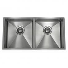 Lenova SS-ADA-14Ri-D31 - Undermount Double Bowl 23'' x 18'' x 5-1/2''