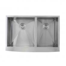 Lenova SS-AP-D33 - Undermount Double Bowl 33'' x 22-1/4'' x 10''