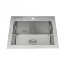 Lenova SS-LA-01 - Topmount Single Bowl 25'' x 22'' x 12''