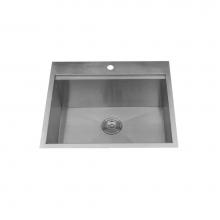 Lenova SS-OT-S25 - Top Mount Single Bowl 25'' x 22'' x 10''