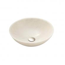 Lenova SV-18 White Marble - Above Counter Single Bowl Diameter: 16-1/2''