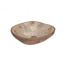 Lenova SV-40 Cobble Stone Green Onyx - Above Counter Single Bowl Dimensions: Irregular