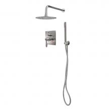 Lenova TPR211BN - 3PC - Shower Set Includes: Shower Head Round 8'' Thermostatic/Pressure Valve Trim Kit -