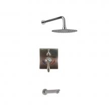 Lenova TPRT213PC - 2PC - Shower Set Includes: Shower Head Round 8'' Thermostatic/Pressure Valve Trim Kit -