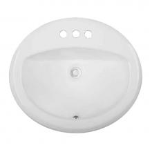 Lenova PT-10W - PT-10W / Porcelain Bathroom Sink 20'' X 17'' X 8''