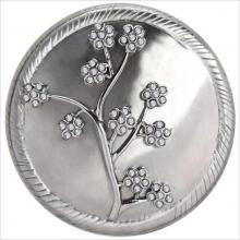 Linkasink D709 - S - Floral - Satin Stainless Steel