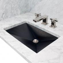 Linkasink AC06UM BLK - RIDER Concrete Rectangle Sloped Sink