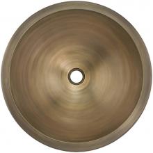 Linkasink BR001 AB - Bronze Small Round Smooth - Antique Bronze